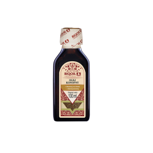 Olej konopny tłoczony na zimno 100 ml - BIOOIL