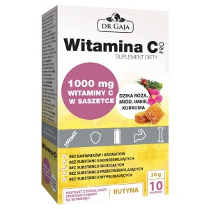 Witamina C Pro 1000 mg wit C 10 saszetek - Dr. Gaja