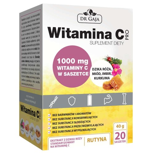 Witamina C Pro 1000 mg wit C 20 sasz. - Dr. Gaja.jpg