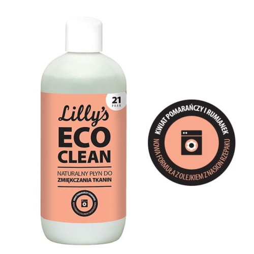 Płyn Do Zmiękczania Tkanin z olejkiem z kwiatu pomarańczy i olejkiem rumiankowym  750 ml - Lilly's Eco Clean.jpg