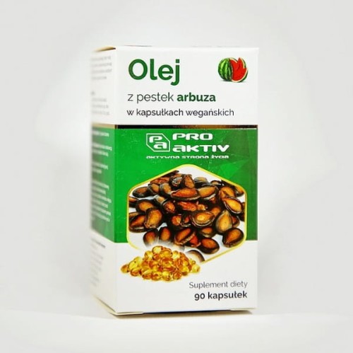 Olej z pestek arbuza 90 kapsułek wegańskich, 400 mg - Bogactwo witamin i minerałów -  PRO AKTIV.jpg