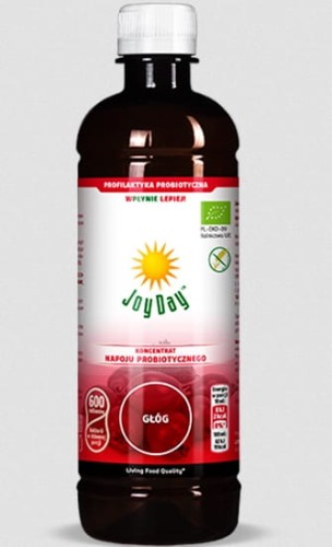 Koncentrat napoju probiotycznego 0,5 L o smaku głogu - JOY DAY.jpg