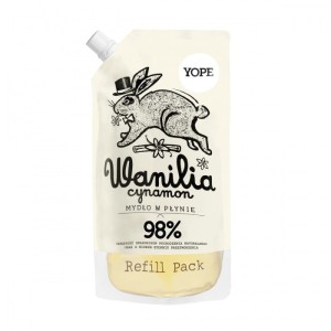 Mydło do rąk Refill Wanilia i cynamon 500 ml - Wkład uzupełniający - YOPE