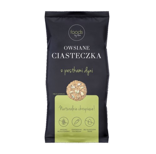 Ciasteczka owsiane z dynią 100g - Źródło błonnika i witaminy E - Foods by Ann.jpg