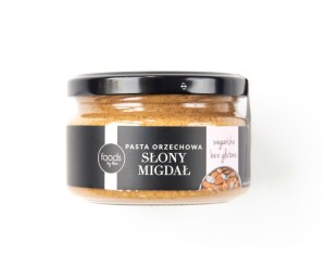 Pasta orzechowa Słony migdał 200g - 100% naturalnych składników - Foods by Ann