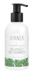 Normalizujący żel myjący do twarzy - Vianek
