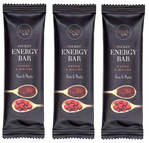 Batony Pocket Energy Bar Kakao & Malina 3 x 35g - Redukuje stres, obniża ciśnienie krwi i wzmacnia serce - Foods by Ann.jpg