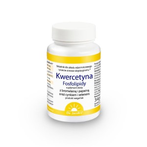 Kwercetyna Fosfolipidy - dla prawidłowej pracy układu odpornościowego i przeciw stresowi oksydacyjnemu - DR. JACOB'S