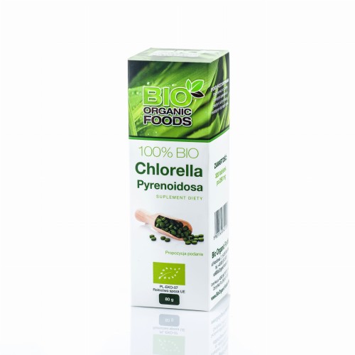 100% BIO Chlorella Pyrenoidosa 80g