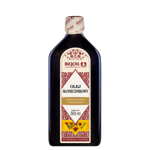 Olej słonecznikowy tłoczony na zimno 500 ml - BIOOIL